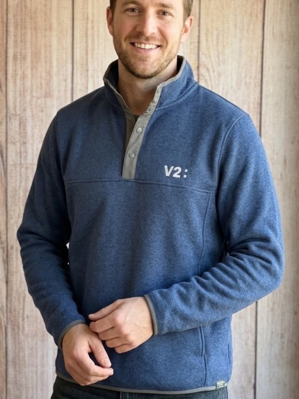 L.L bean Men’s Custom Snap pullover Fleece Sweaters size XL